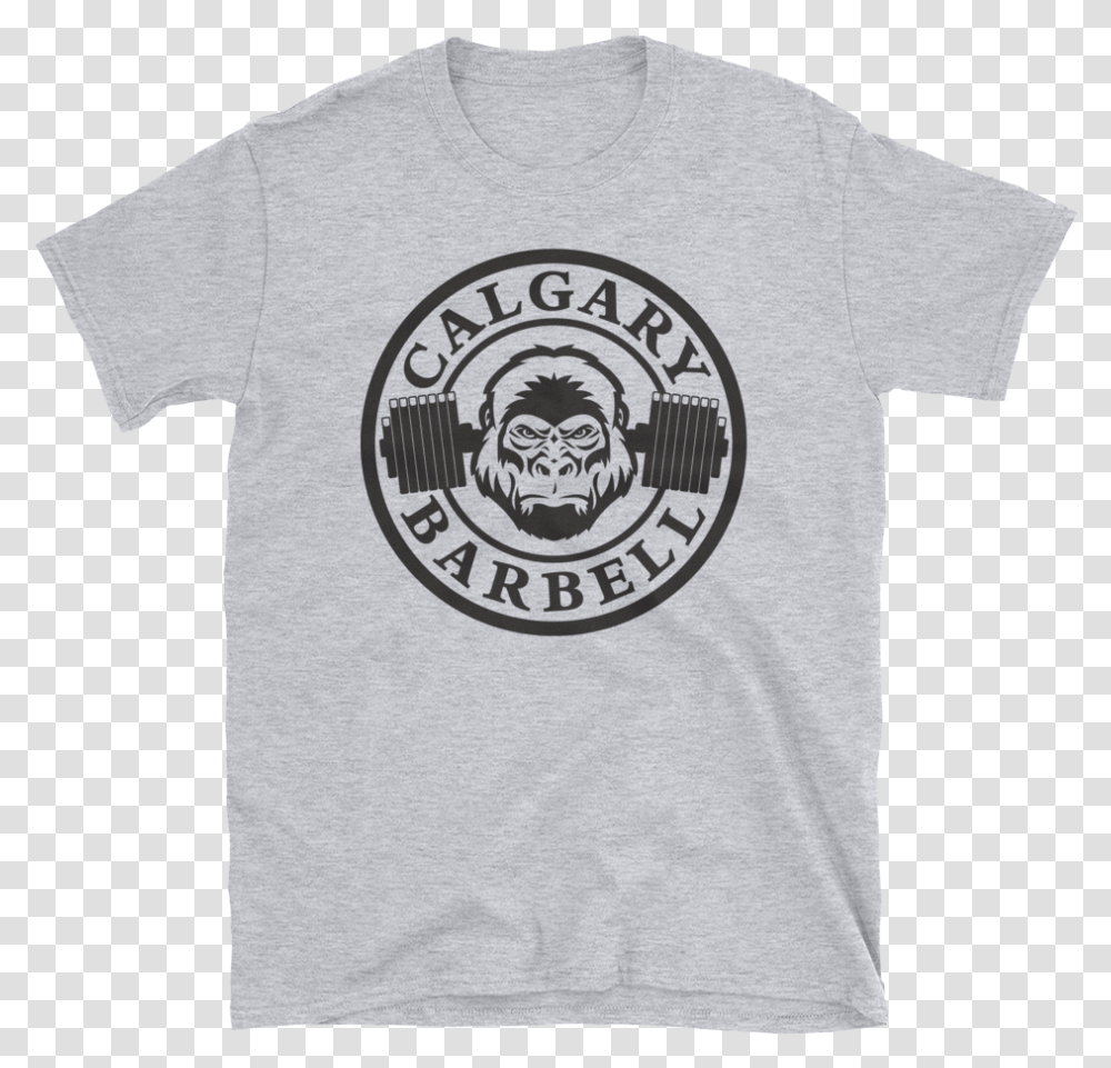 Apparel - Calgary Barbell Grey Circle, Clothing, T-Shirt Transparent Png