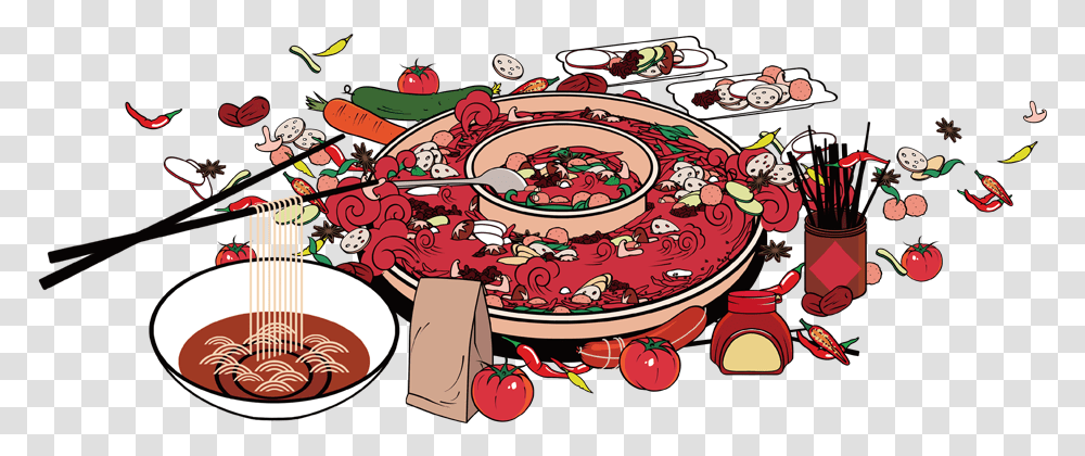 Appetizers Clipart Chinese Hot Pot Illustration, Dish, Meal, Food Transparent Png