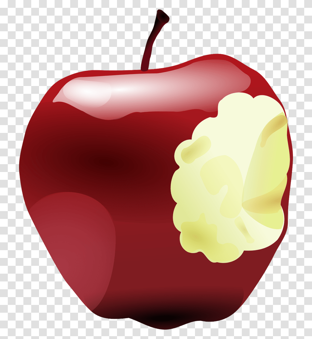 Apple Bitten Apple Clipart, Plant, Food, Fruit, Ketchup Transparent Png