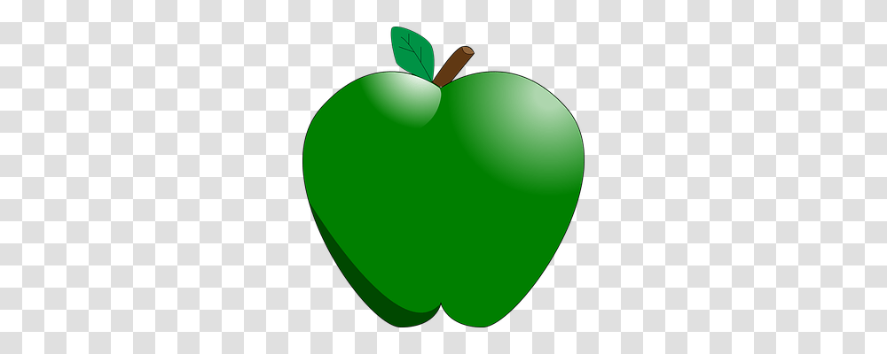 Apple Food, Plant, Balloon, Green Transparent Png