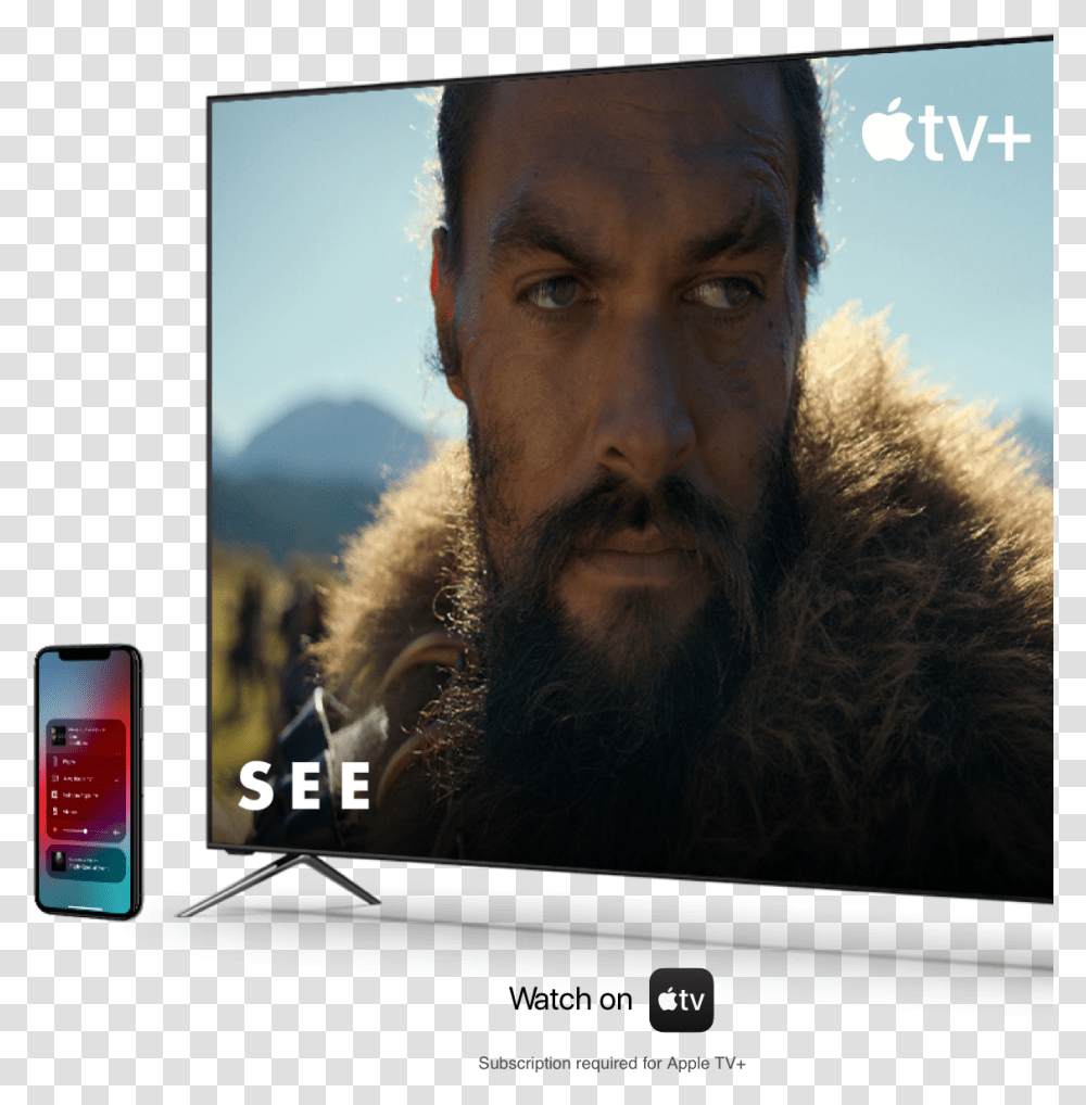 Apple Airplay And Homekit Vizio Smartphone, Mobile Phone, Face, Person, Advertisement Transparent Png
