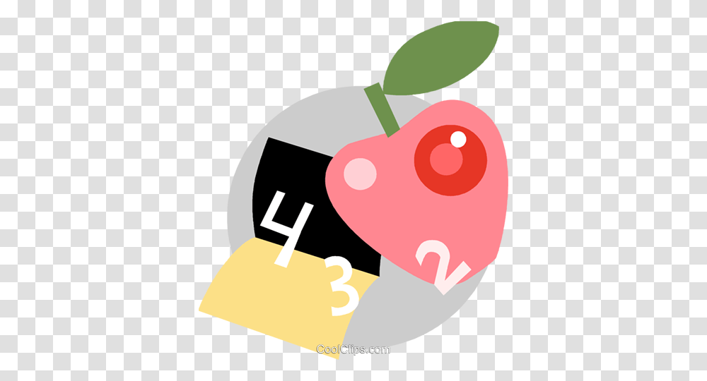 Apple And School Book Royalty Free Vector Clip Art Illustration, Plant, Food, Fruit, Security Transparent Png