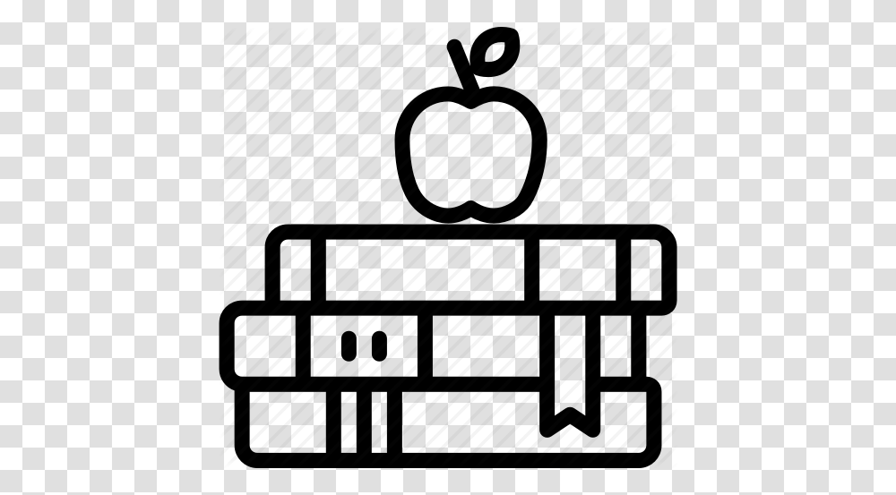Apple Back To School Book Books Education Icon Ribbon, Bag, Briefcase, Handbag, Accessories Transparent Png