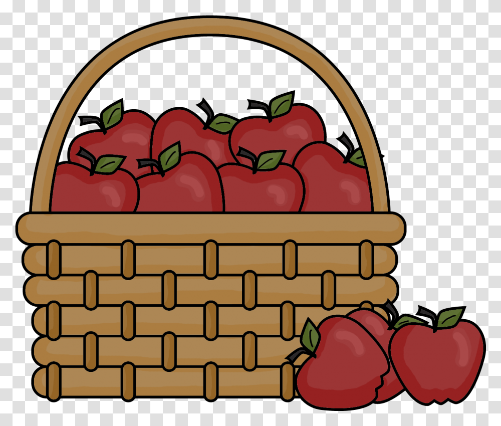 Apple Basket Files Applesauce Clipart, Plant, Fruit, Food, Strawberry Transparent Png