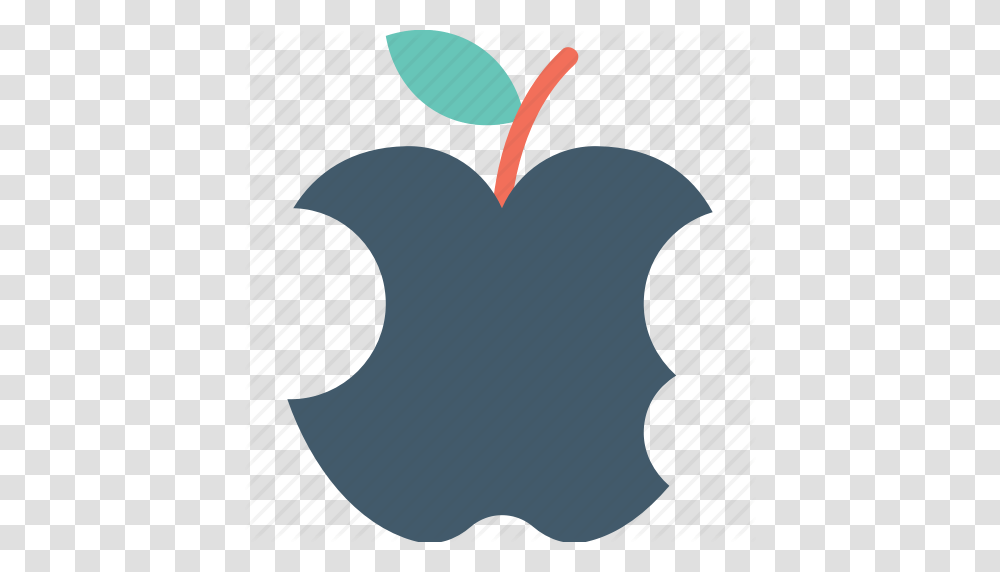 Apple Bite Bitten Apple Eaten Apple Fruit Half Eaten Apple Icon, Plant, Food Transparent Png