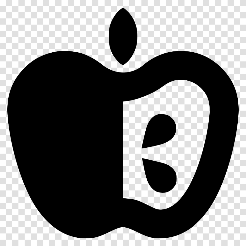 Apple Bite Comments Heart, Number, Logo Transparent Png