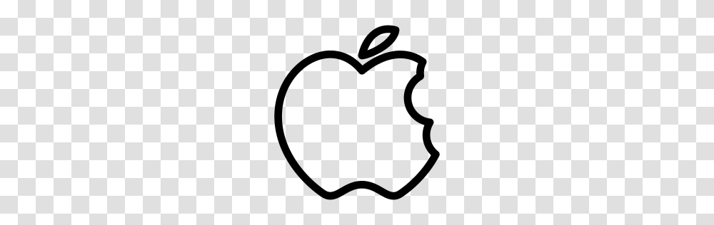 Apple Bite Icon Line Iconset Iconsmind, Gray, World Of Warcraft Transparent Png