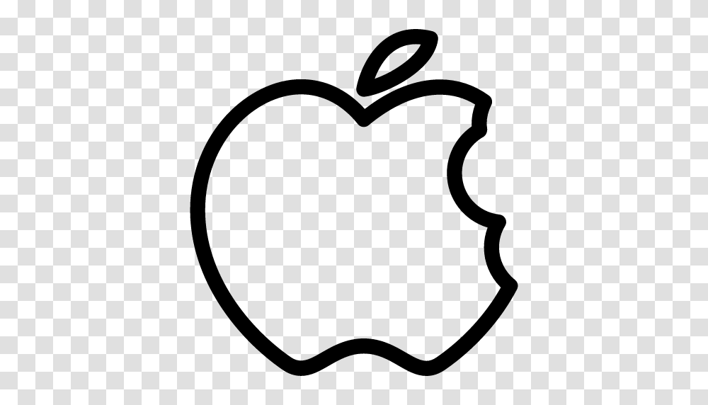 Apple Bite Icon Line Iconset Iconsmind, Gray, World Of Warcraft Transparent Png