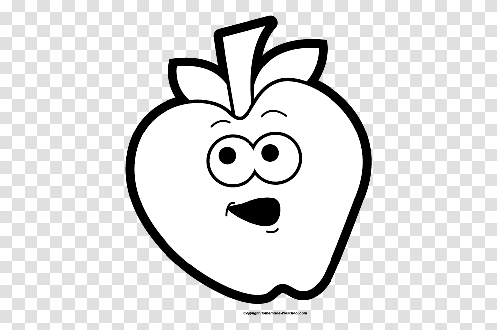 Apple Black And White Clipart Free Happy Apple Clipart Black And White, Stencil, Snowman, Winter, Outdoors Transparent Png