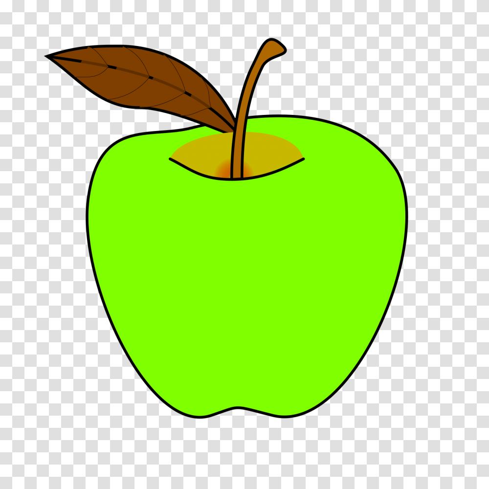 Apple Cartoon Green Apple Clipart, Plant, Fruit, Food Transparent Png