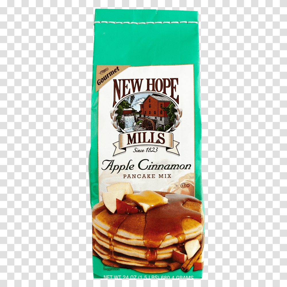 Apple Cinnamon Pancake Mix New Hope Mills, Bread, Food, Burger, Syrup Transparent Png