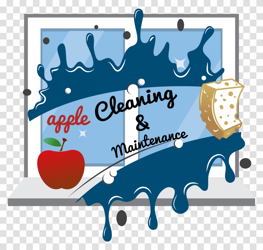 Apple Cleaning Maintenance, Label, Food, Paper Transparent Png