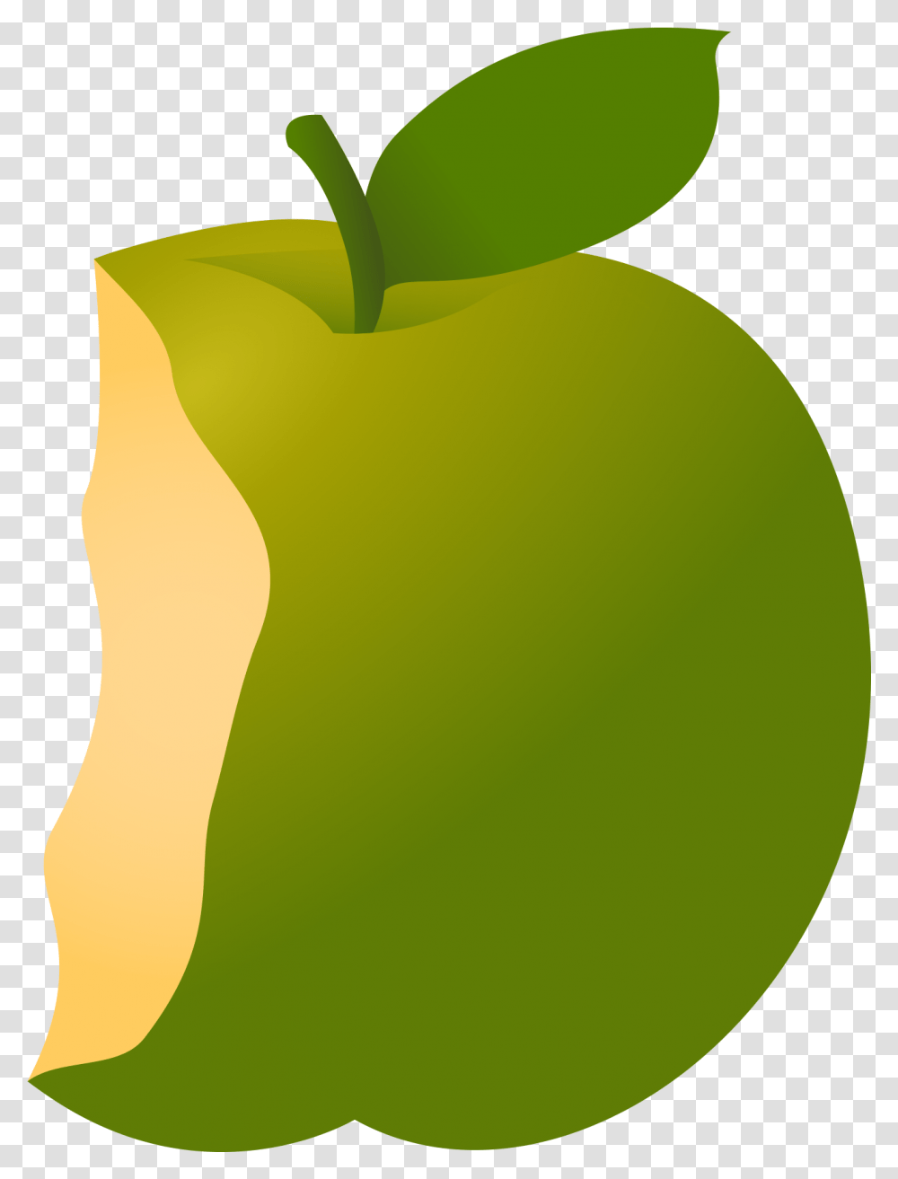 Apple Clipart Bitten Green Clip Art, Plant, Fruit, Food, Sweets Transparent Png