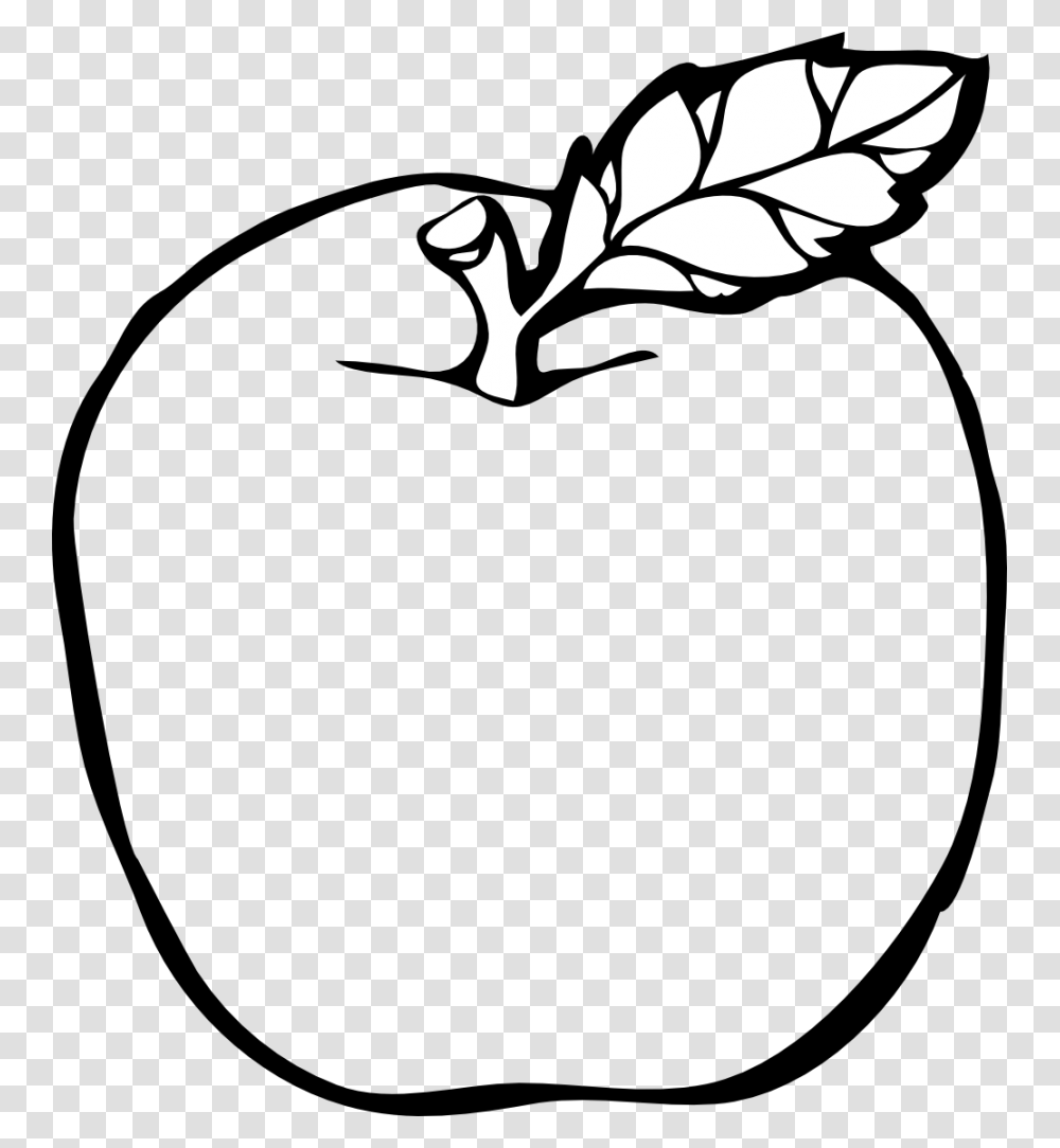Apple Clipart Black And White Free Images For Mac, Leaf, Plant, Grain, Produce Transparent Png
