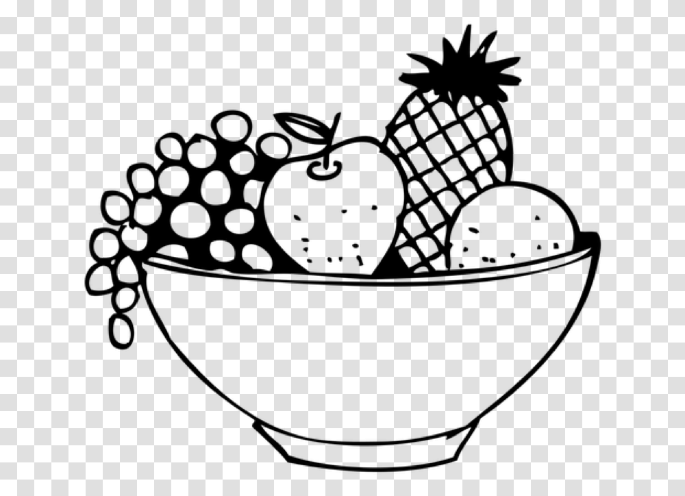 Apple Clipart Black And White Simple Drawings Of Fruit Basket, Gray, World Of Warcraft Transparent Png