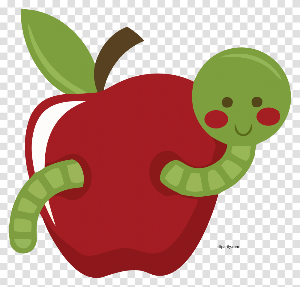 Apple Clipart Clip Art Apple Worm, Plant, Food, Pepper, Vegetable Transparent Png