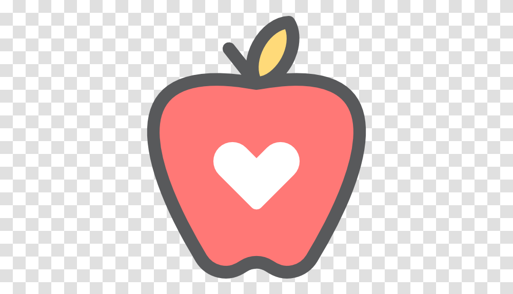 Apple Clipart Heart Pictures Heart Apple Icon, Label, Text, Plant, Food Transparent Png