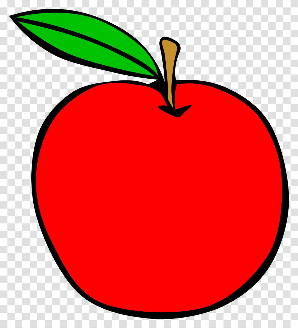Apple Clipart Simple, Plant, Fruit, Food Transparent Png