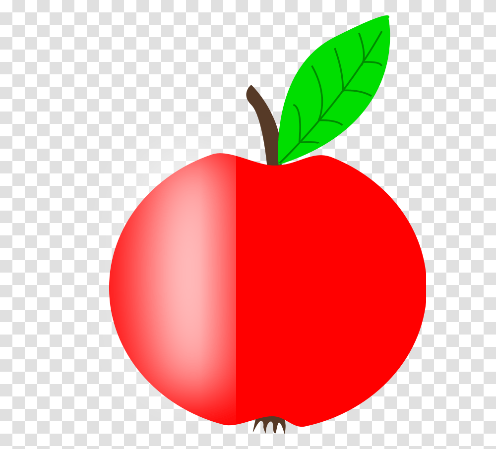 Apple Clipart Vector Clip Art Online Royalty Free Apple 2 Leaf, Plant, Balloon, Fruit, Food Transparent Png