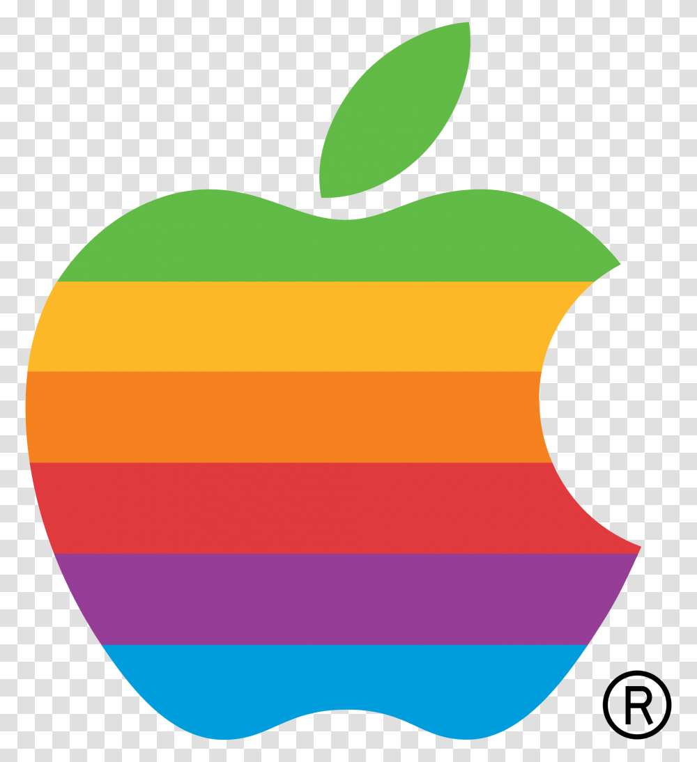 Apple Computer Logo Rainbow, Trademark, Badge Transparent Png
