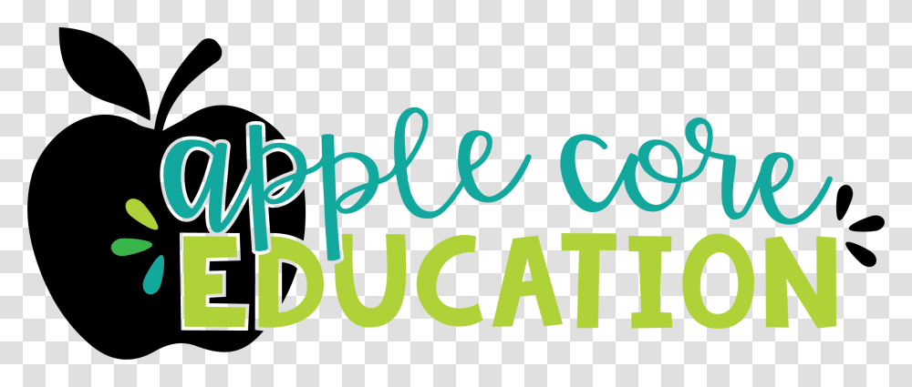 Apple Core Education Calligraphy, Alphabet, Word, Plant Transparent Png