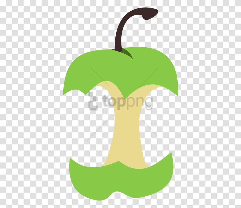 Apple Core, Plant, Produce, Food Transparent Png