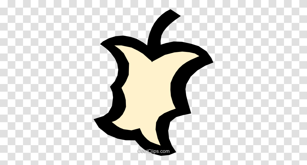 Apple Core Royalty Free Vector Clip Art Illustration, Star Symbol, Elephant, Wildlife Transparent Png