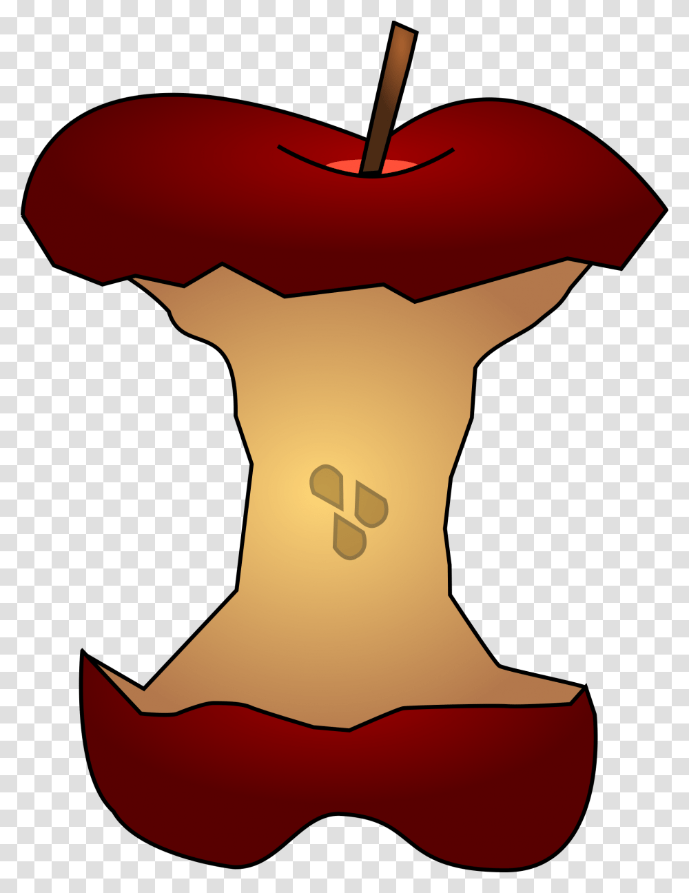 Apple Core W Seeds Icons, Plant, Fruit, Food Transparent Png