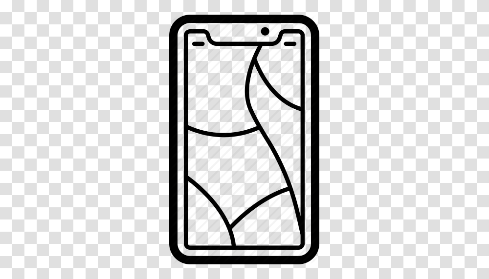 Apple Cracked Device Iphone Screen Smart Smart Phone Icon, Rug, Plant, Alphabet Transparent Png