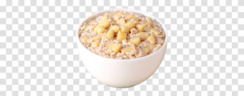 Apple Cubes Bowl, Breakfast, Food, Oatmeal Transparent Png