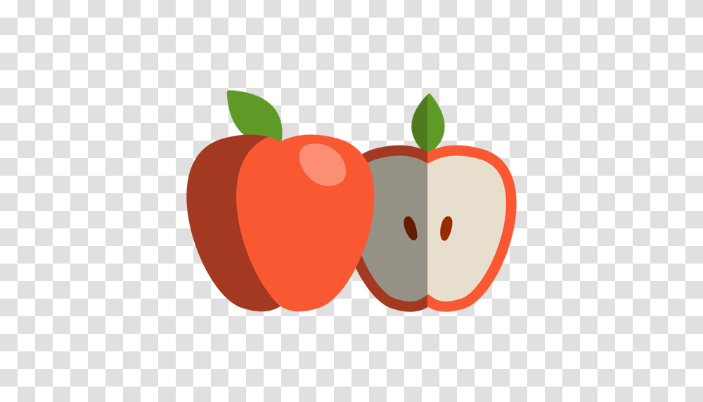 Apple Cut To Half Icon, Plant, Food, Fruit, Vegetable Transparent Png