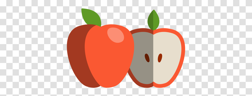 Apple Cut To Half Icon & Svg Vector File Ars, Plant, Vegetable, Food, Pepper Transparent Png