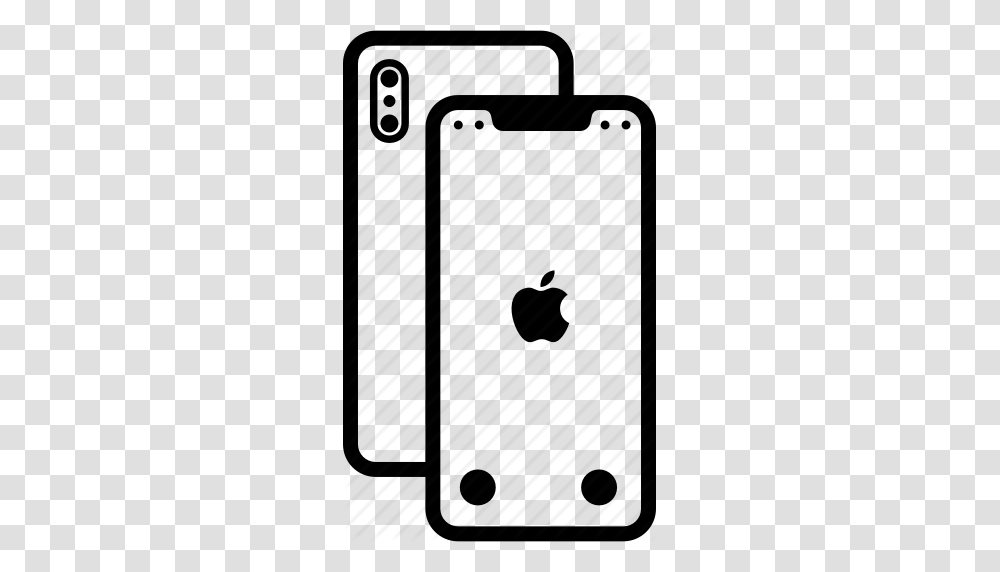 Apple Device Iphone Iphone X Iphonex Mobile Icon, Rug, Silhouette, Gray, Tie Transparent Png