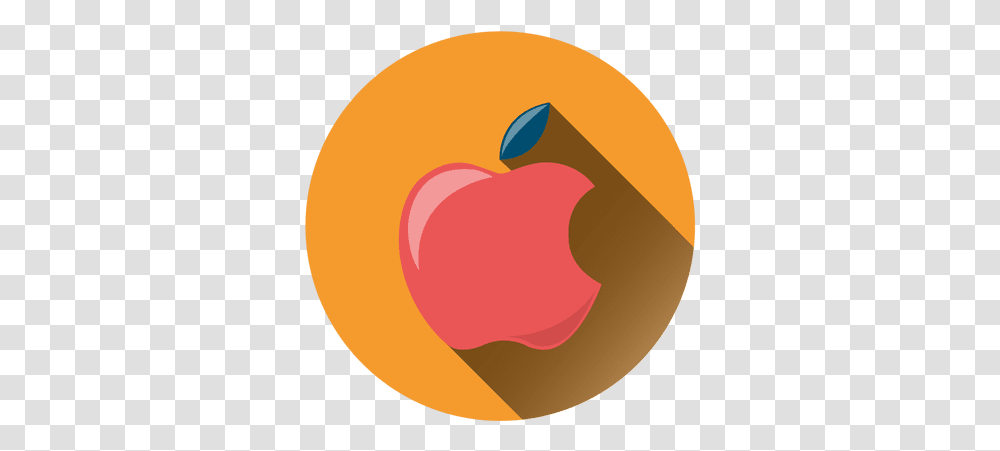 Apple Drop Shadow Circle Icon Mcintosh, Plant, Food, Fruit, Peach Transparent Png