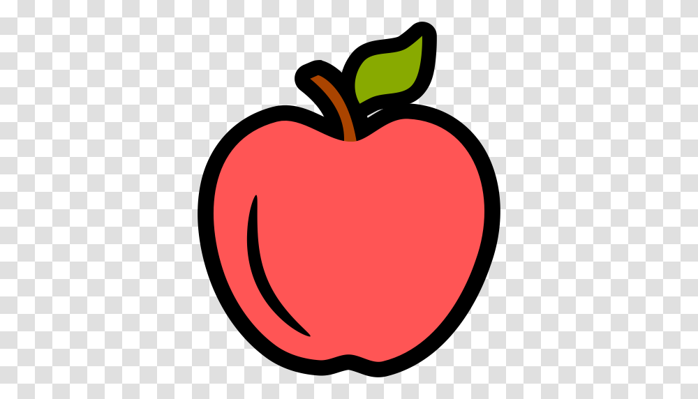Apple Education Fitness Food Health Nutrition Icon, Plant, Fruit Transparent Png