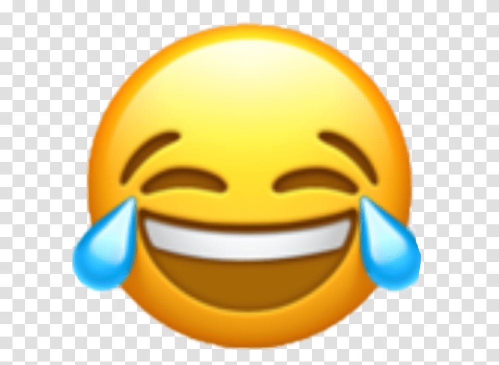 Apple Emoji Clipart Ios 10 Crying Laughing Emoji, Label, Helmet Transparent Png