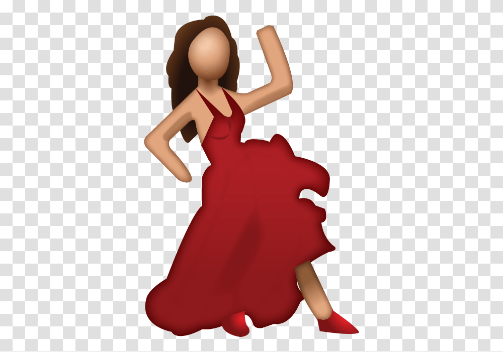 Apple Emoji Faces Pictures Download Island Dancing Red Dress Emoji, Dance Pose, Leisure Activities, Performer, Person Transparent Png