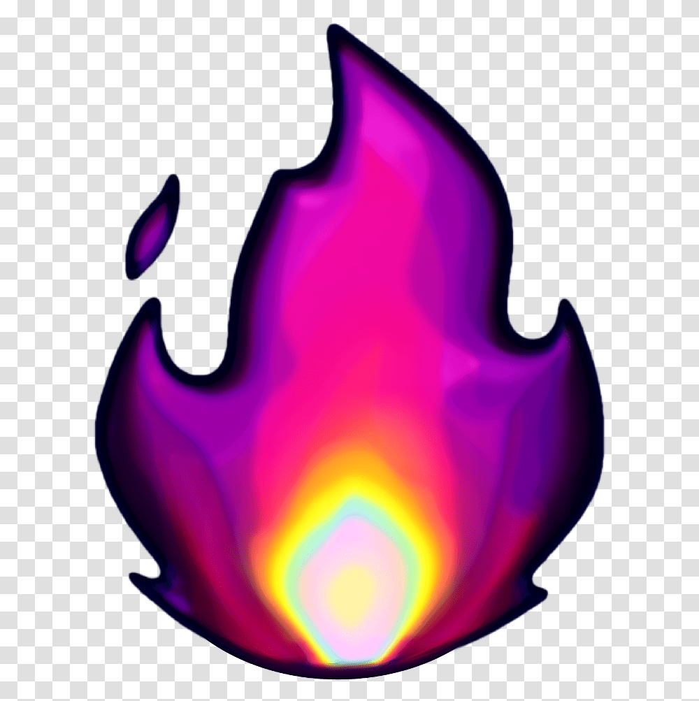 Apple Fire Emoji, Flame, Light, Purple, Bonfire Transparent Png
