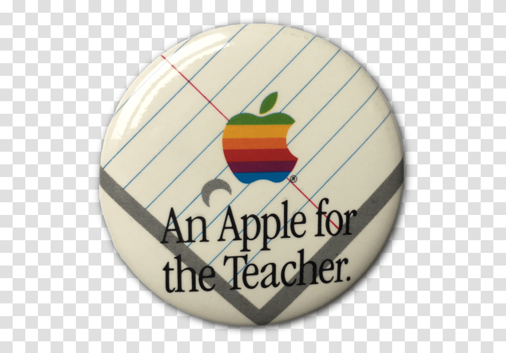 Apple For The Teacher Button Badge, Logo, Trademark, Clock Tower Transparent Png