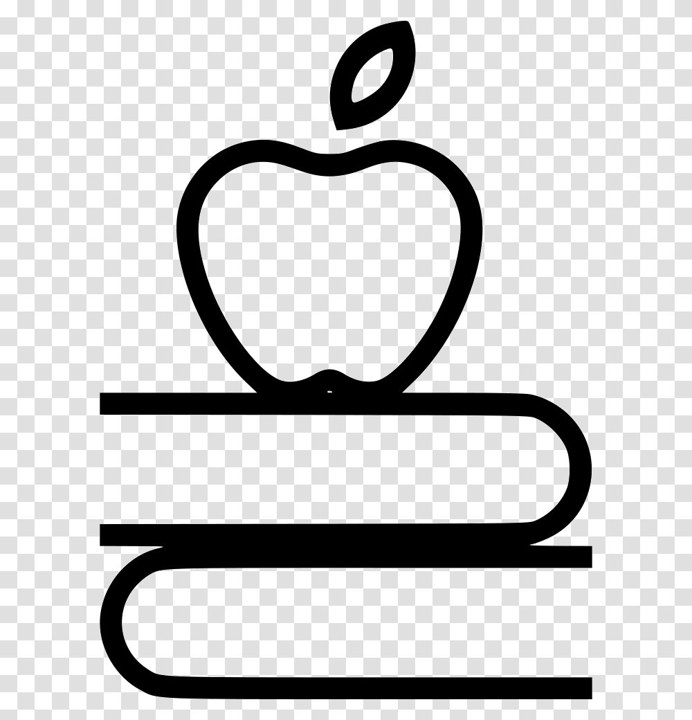Apple Fruit Book Education Study Teaching Education, Logo, Trademark, Stencil Transparent Png