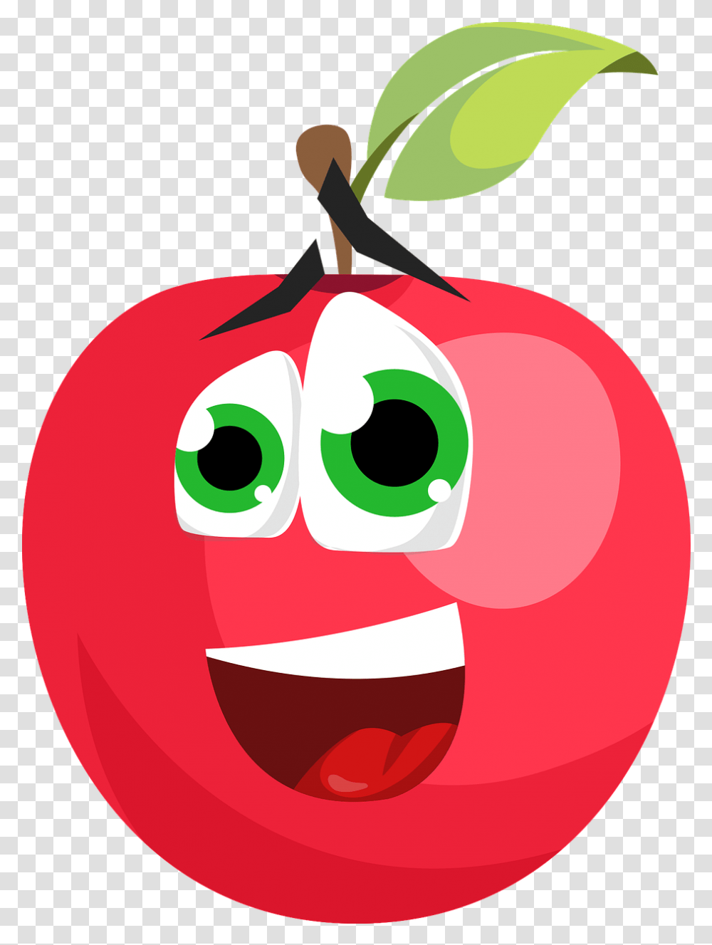 Apple Fruit Cartoon Desenhos De Frutas Animadas, Plant, Vegetable, Food, Tomato Transparent Png