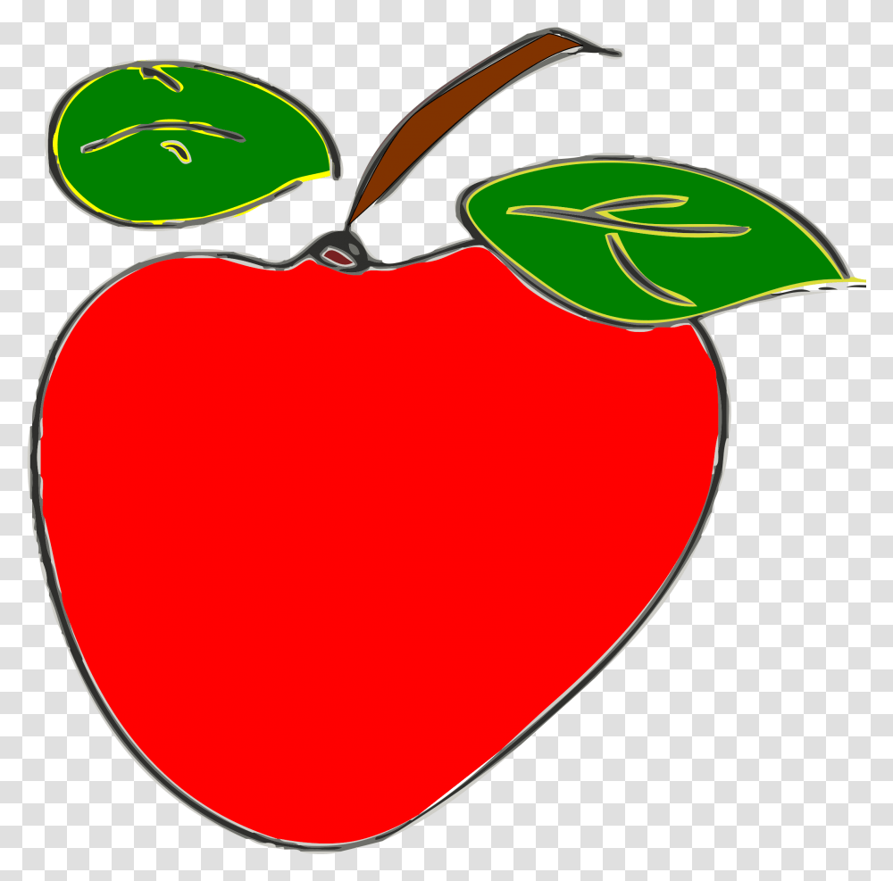 Apple Fruit Clip Art Clip Art, Plant, Food, Peach, Strawberry Transparent Png