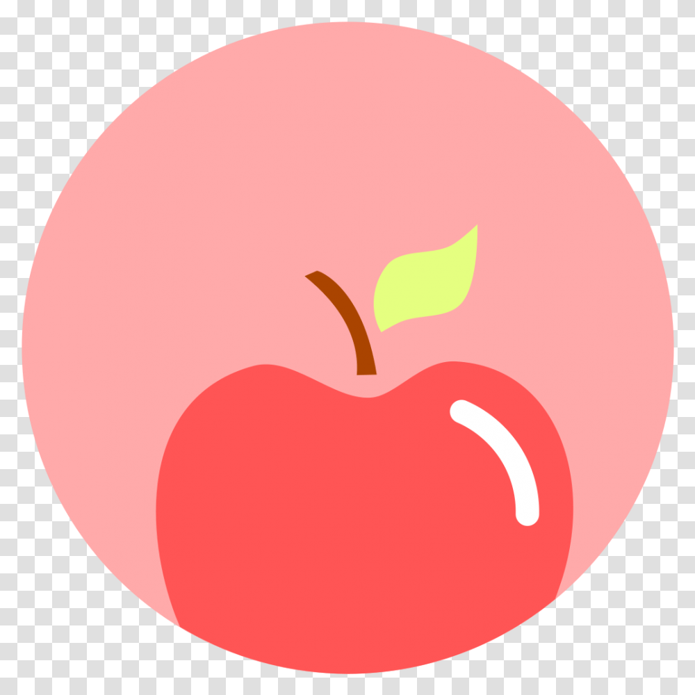 Apple Fruit Free Icon Of Minimal Pastel Pink Apple Clipart, Plant, Food, Balloon, Peach Transparent Png