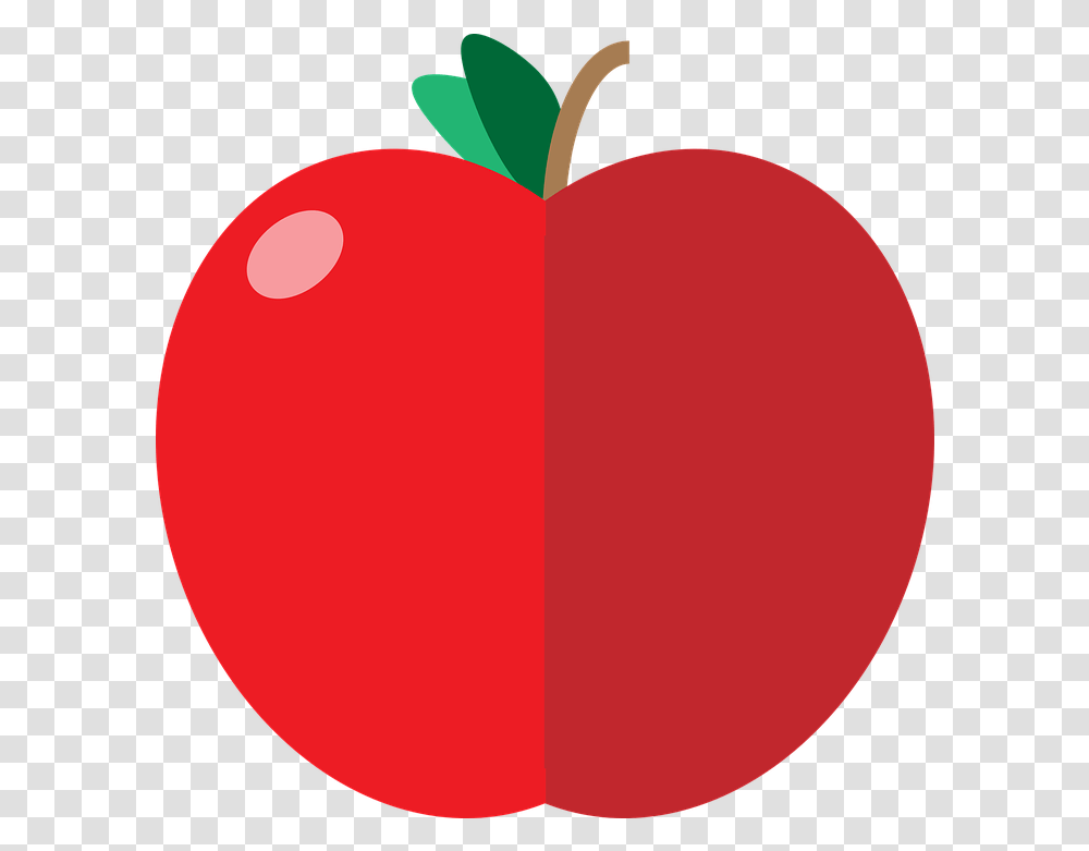 Apple Fruit Fresh Free Vector Graphic On Pixabay Apple Graphic, Plant, Balloon, Food Transparent Png