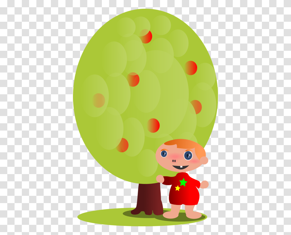 Apple Fruit Tree Cartoon, Ball, Balloon, Food, Bowling Transparent Png