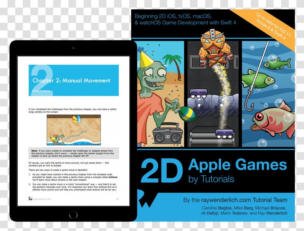 Apple Games By Tutorials Book Cover Beat Em Up Game Starter Kit Unity, Electronics, Computer, File Transparent Png