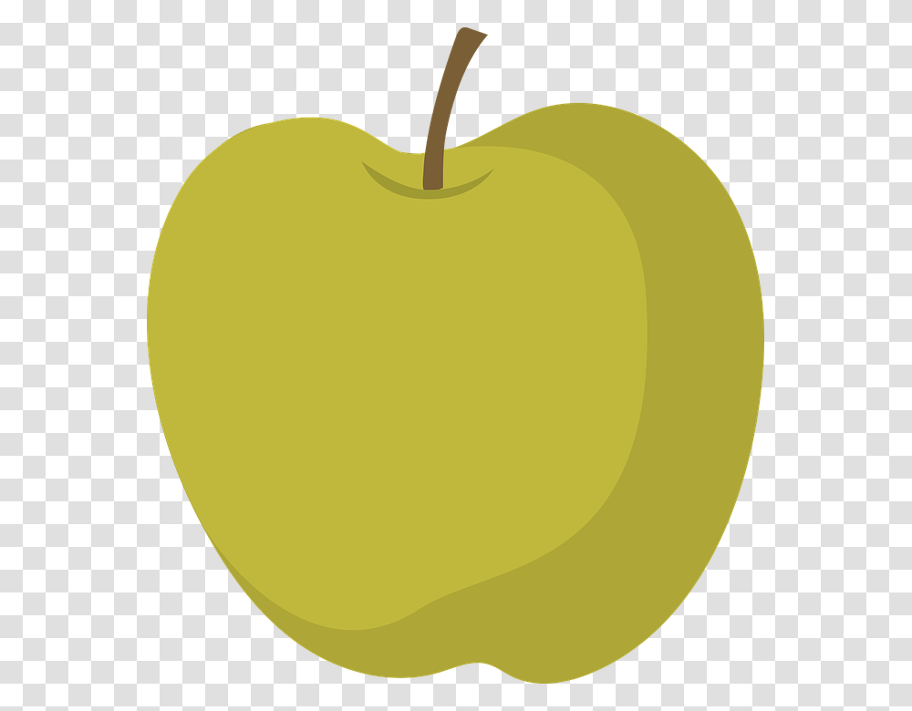 Apple Green Apple Fruit Food Healthy Yellow Fresh, Tennis Ball, Sport, Sports, Plant Transparent Png