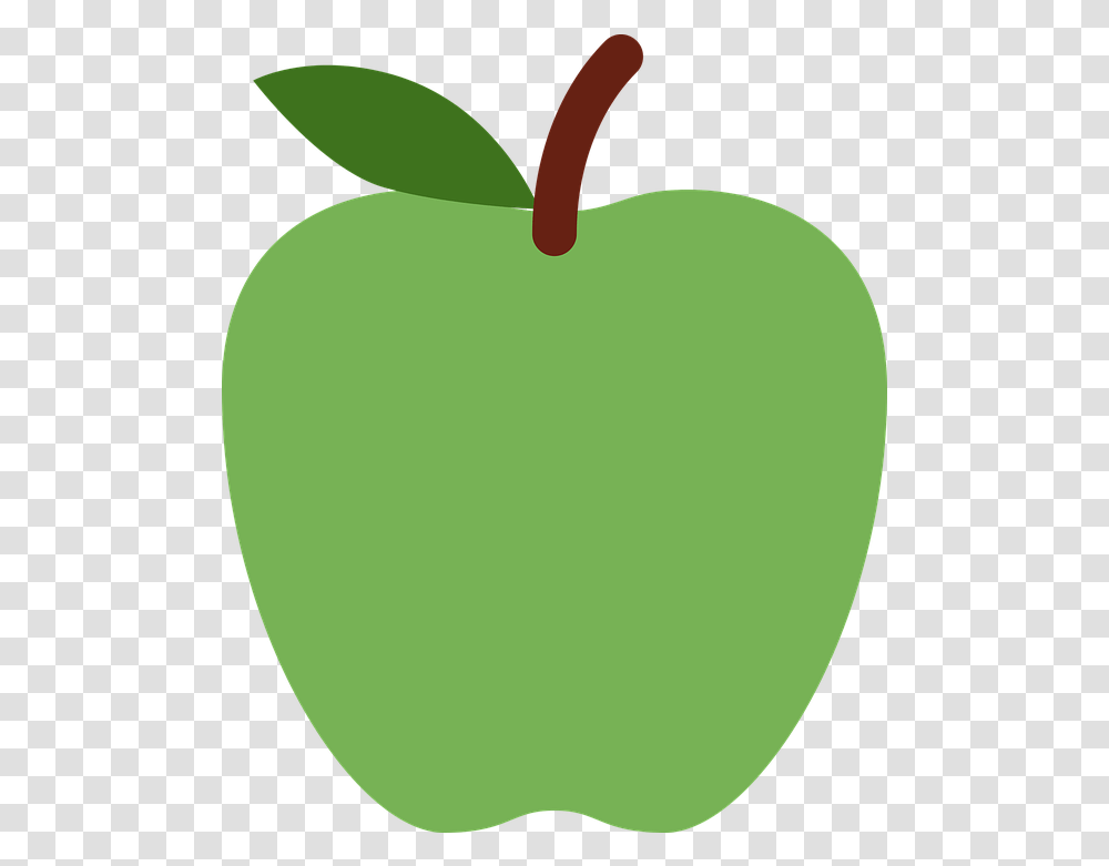 Apple Green Free Vector Graphic On Pixabay Apple Emoji Green, Tennis Ball, Sport, Sports, Plant Transparent Png