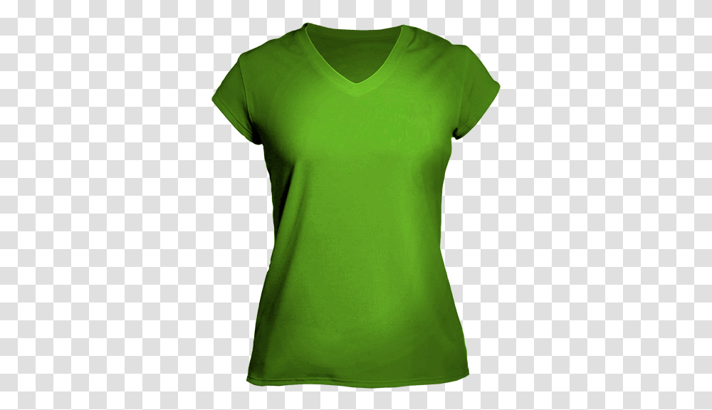 Apple Green T V Neck Plain Yellow Shirt, Clothing, Apparel, T-Shirt, Sleeve Transparent Png