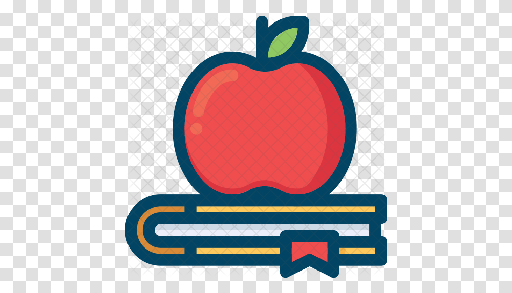 Apple Icon Book And Apple Icon, Plant, Food, Fruit, Symbol Transparent Png